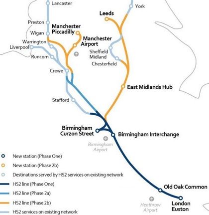 HS2 routemap