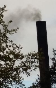 City Hospital coal-fired boiler chimney