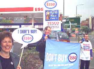 Nottingham FOE and Greenpeace supporting Stop Esso Campaign